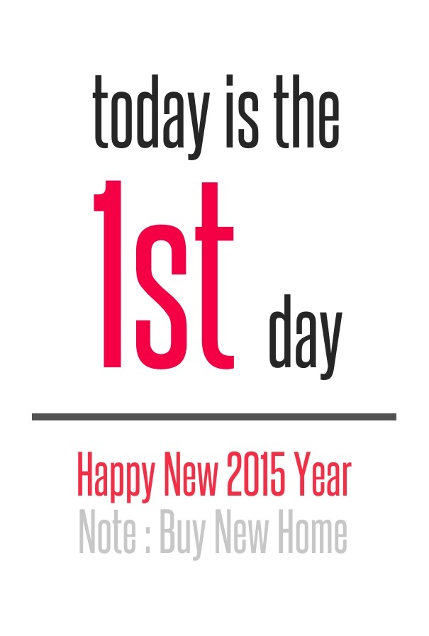 Today is the 1st day - happy new year Design 