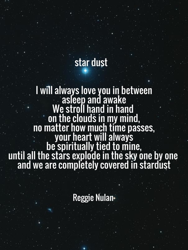 Star dust i will always love you in Design 