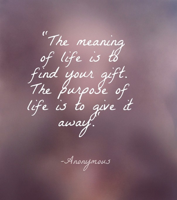 &quot;the meaning of life is to find Design 