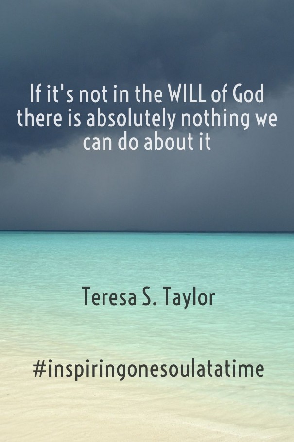 If it's not in the will of god there Design 