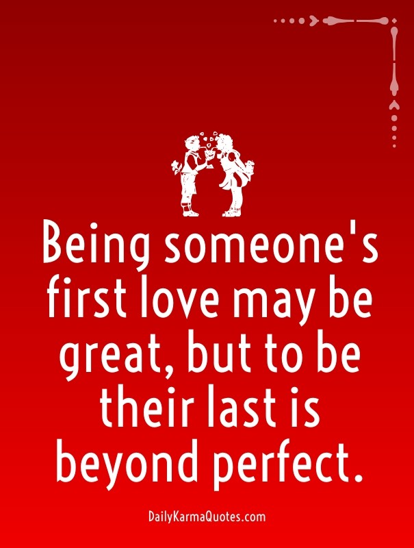 Being someone's first love may be Design 
