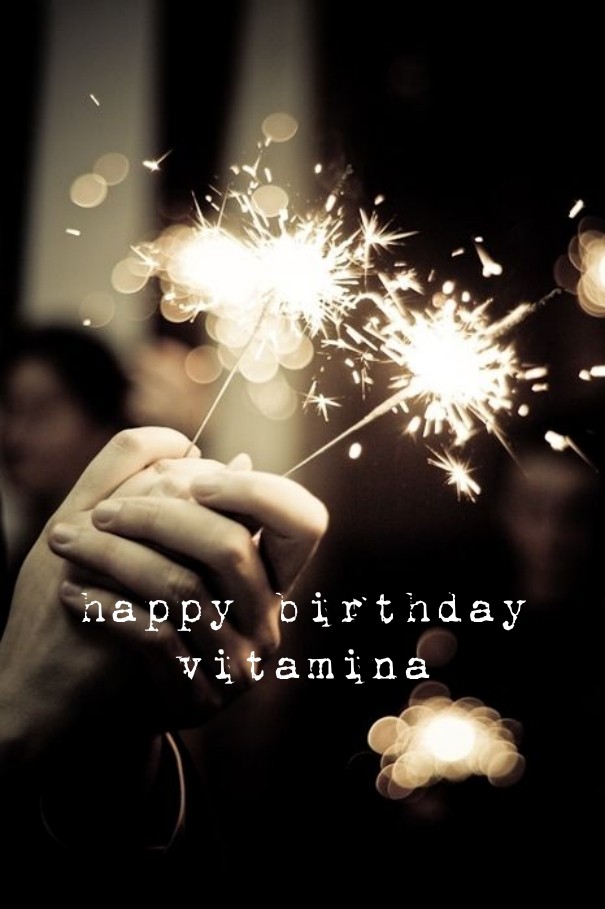Happy birthday vitamina Design 