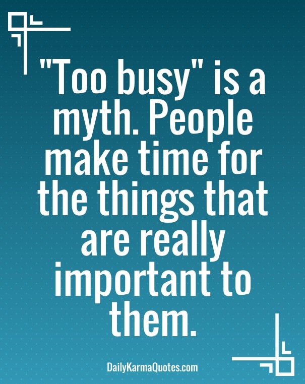 &quot;too busy&quot; is a myth. Design 