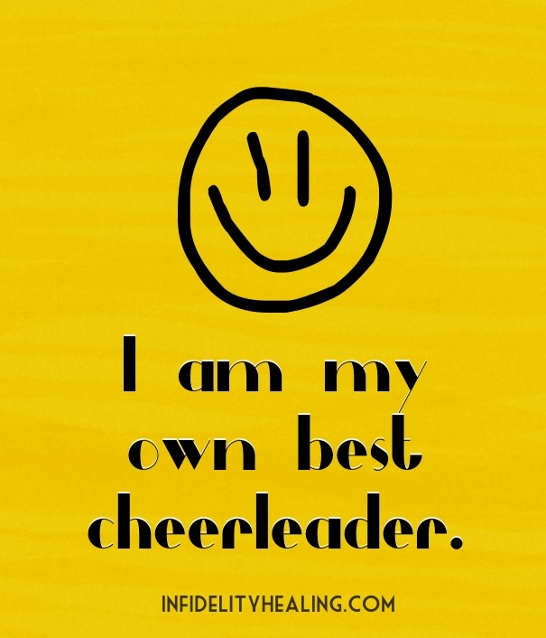 I am my own best cheerleader. Design 
