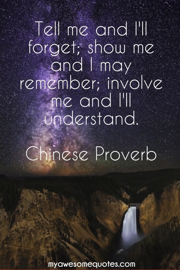 Tell me and i'll forget; show me and Design 