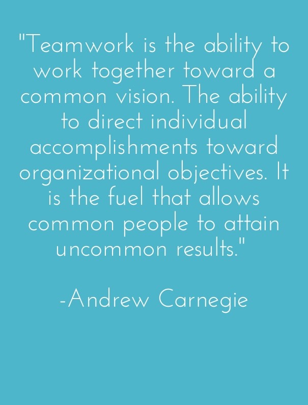 &quot;teamwork is the ability to Design 