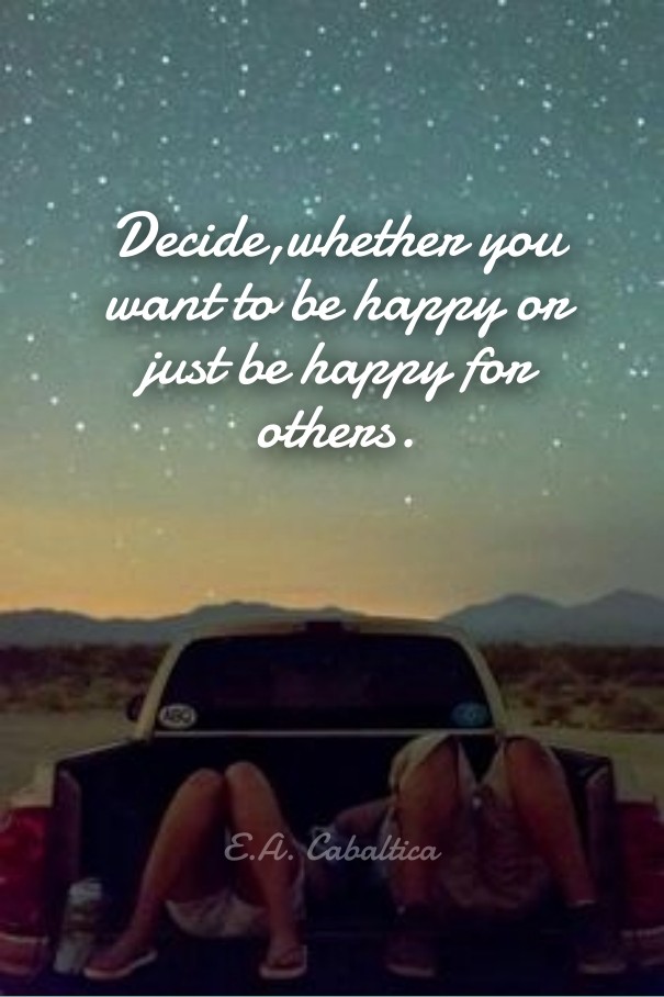 Decide,whether you want to be happy Design 