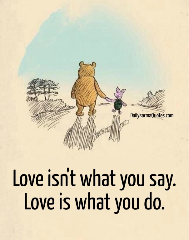 Love isn't what you say. love is Design 
