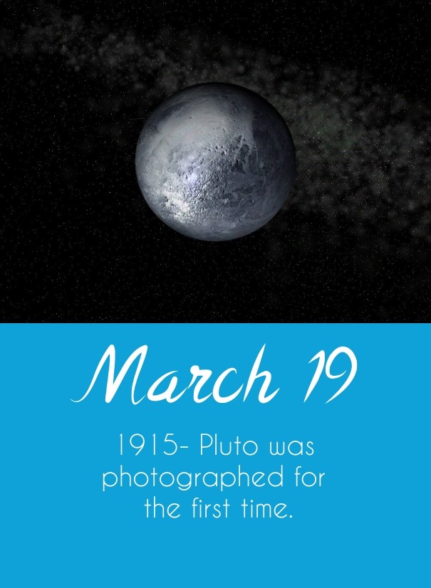 March 19 1915- pluto was Design 