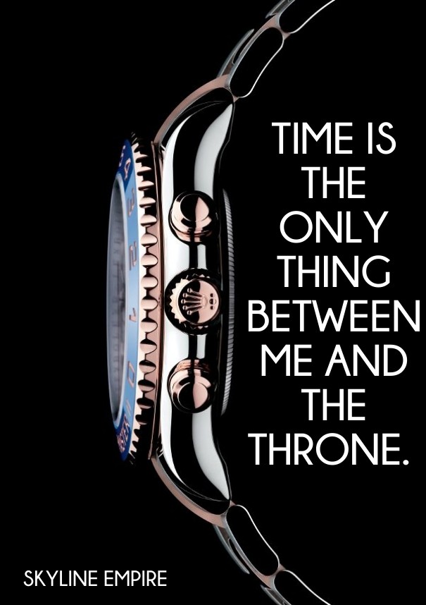Time is the only thing between me Design 