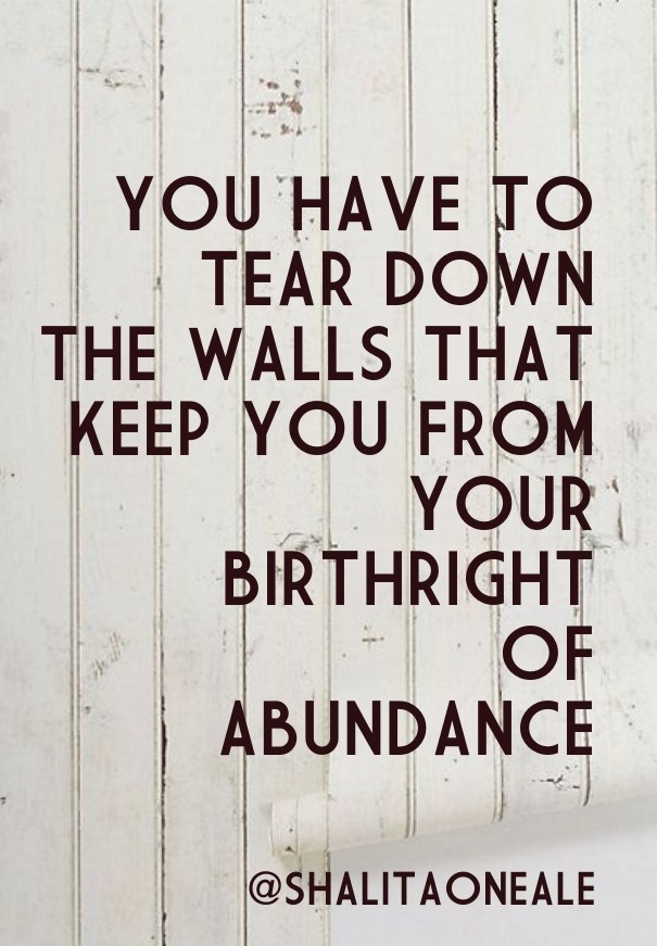 You have to tear down the walls that Design 