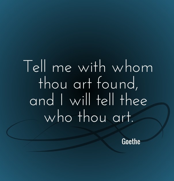 Tell me with whom thou art found, Design 