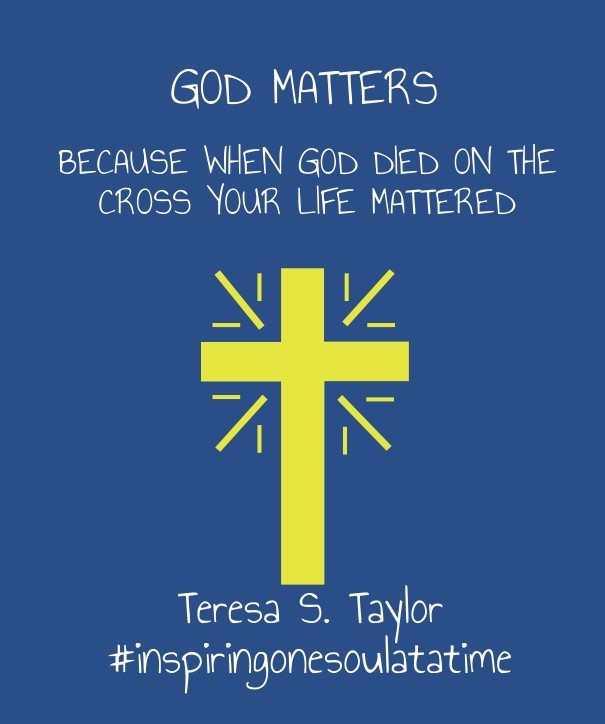 God matters because when god died on Design 
