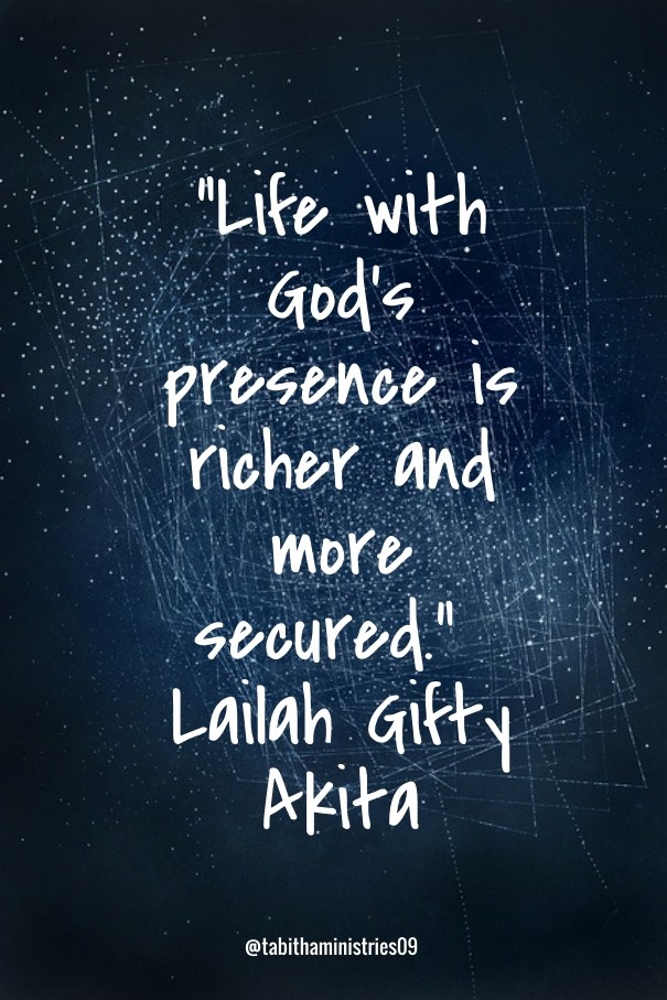 &ldquo;life with god's presence is Design 