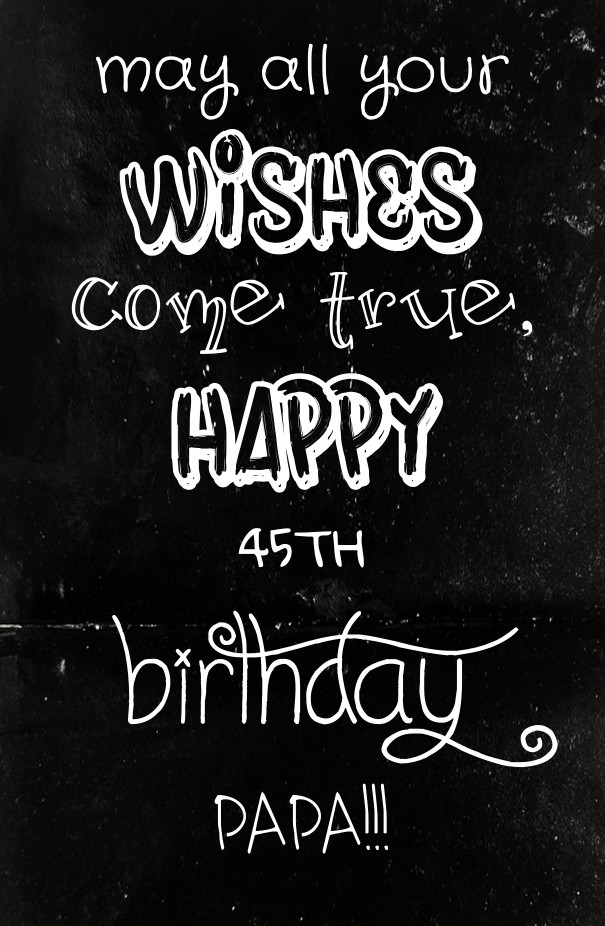 May all your wishes come true, happy Design 