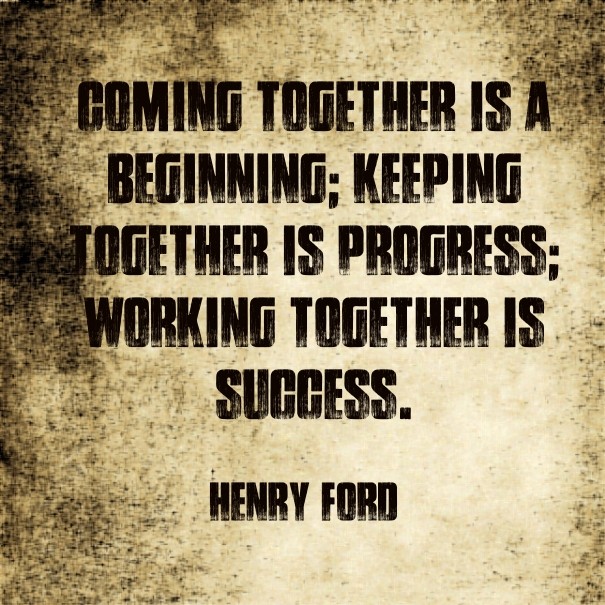 Coming together is a beginning; Design 