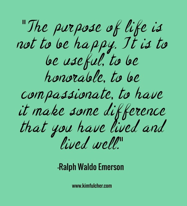 &quot;the purpose of life is not to Design 