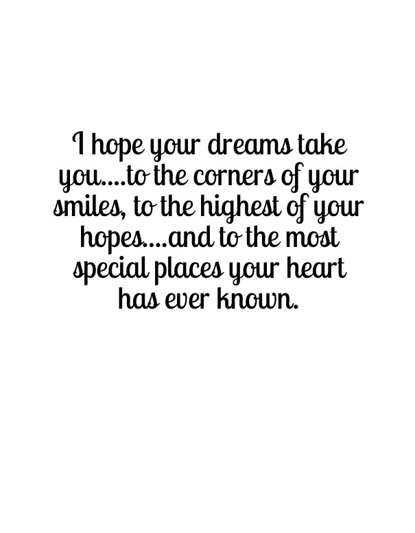 I hope your dreams take you....to Design 