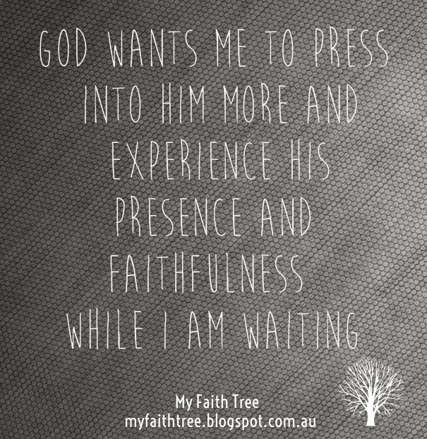 God wants me to press into him more Design 