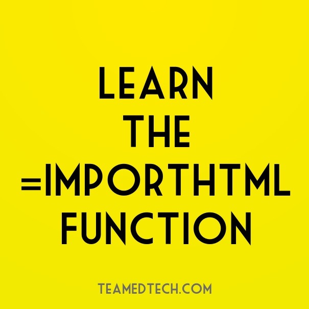Learn the=importhtmlfunction Design 