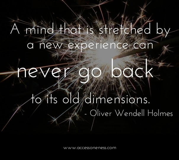 A mind that is stretched by a new Design 
