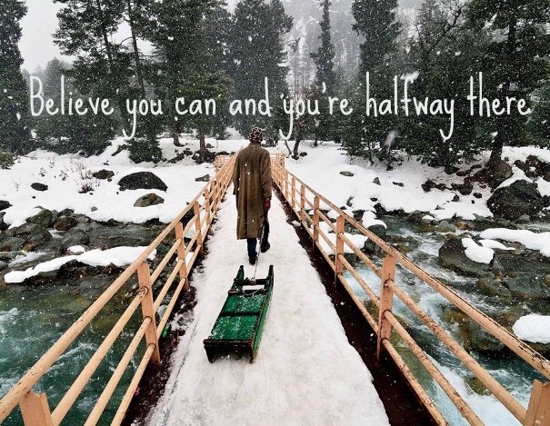 Believe you can and you're halfway Design 