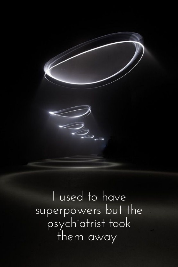 I used to have superpowers but the Design 