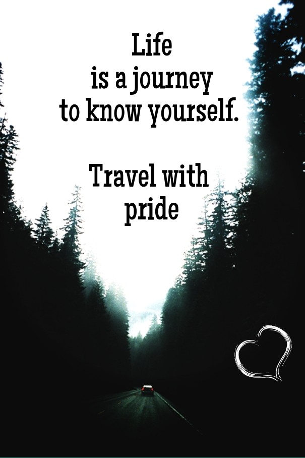 Life is a journeyto know yourself. Design 