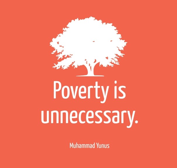 Poverty is unnecessary. muhammad Design 