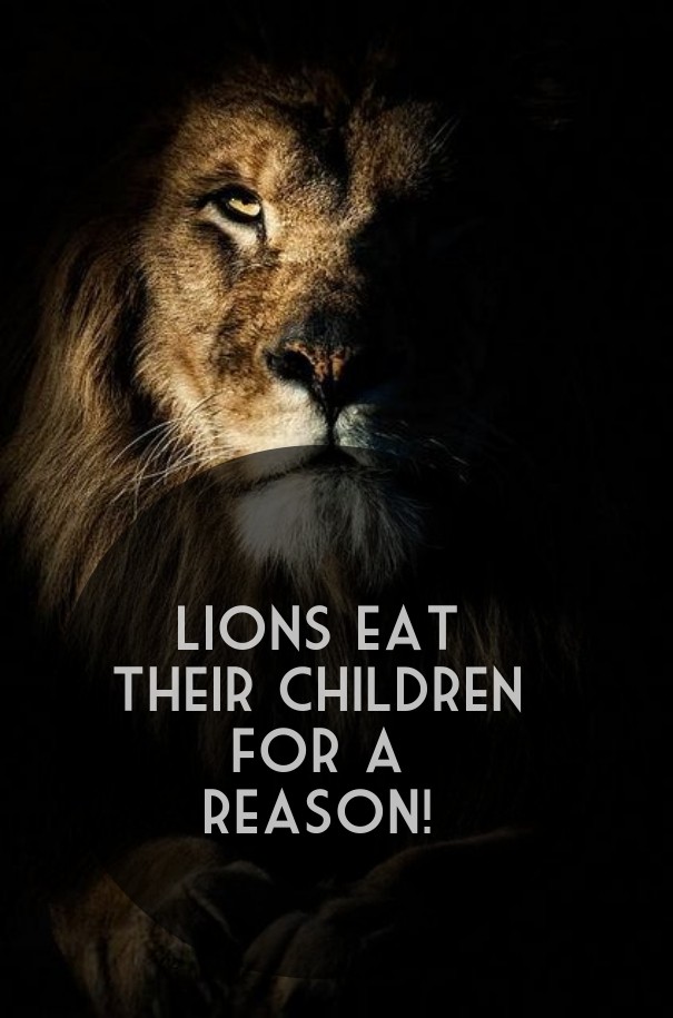Lions eat their children for a Design 