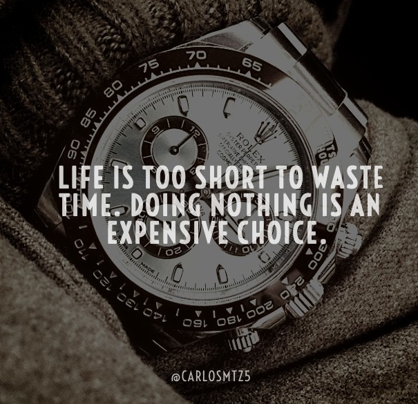 Life is too short to waste time. Design 