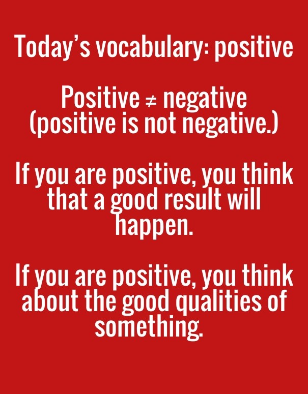 positive vocabulary Design 