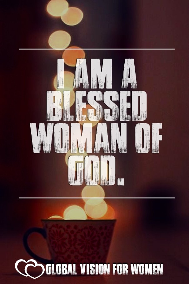 I am a blessed woman of god. global Design 