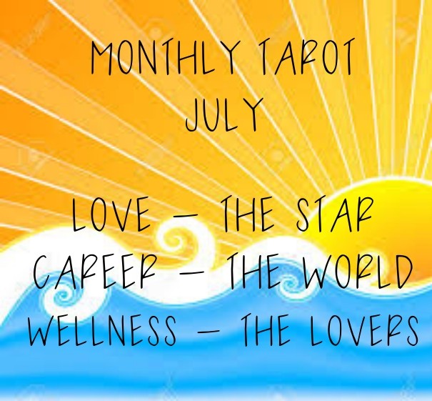 Monthly tarot july love - the star Design 