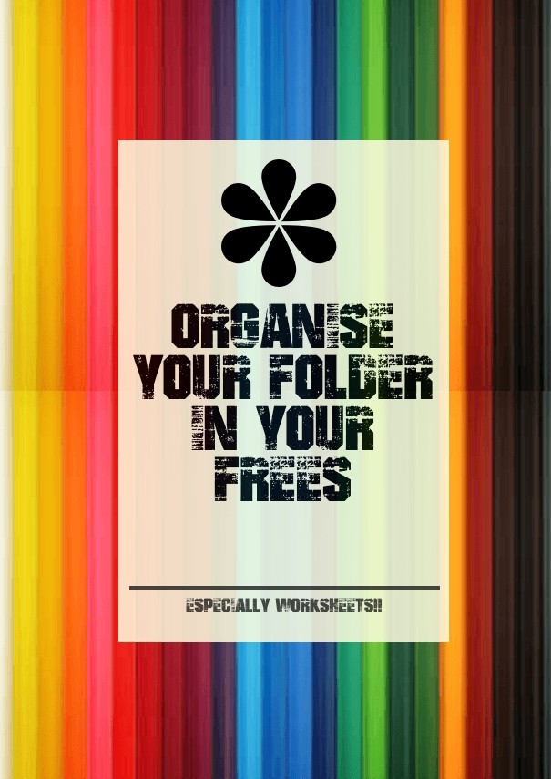 Organise your folder in your frees Design 