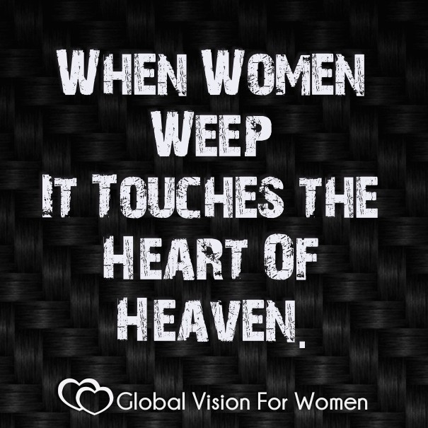 When women weep it touches the heart Design 