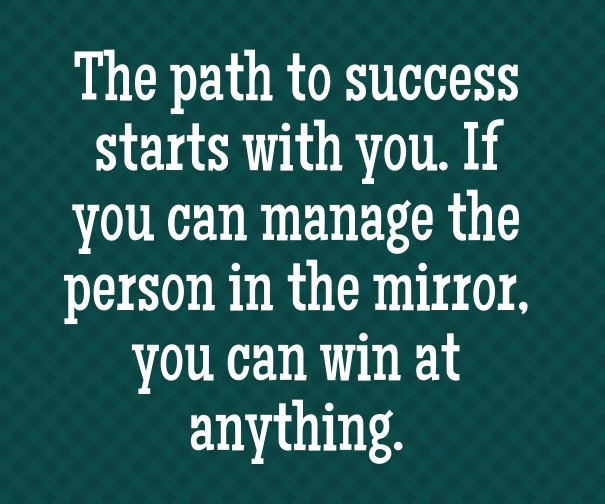 The path to success starts with you. Design 