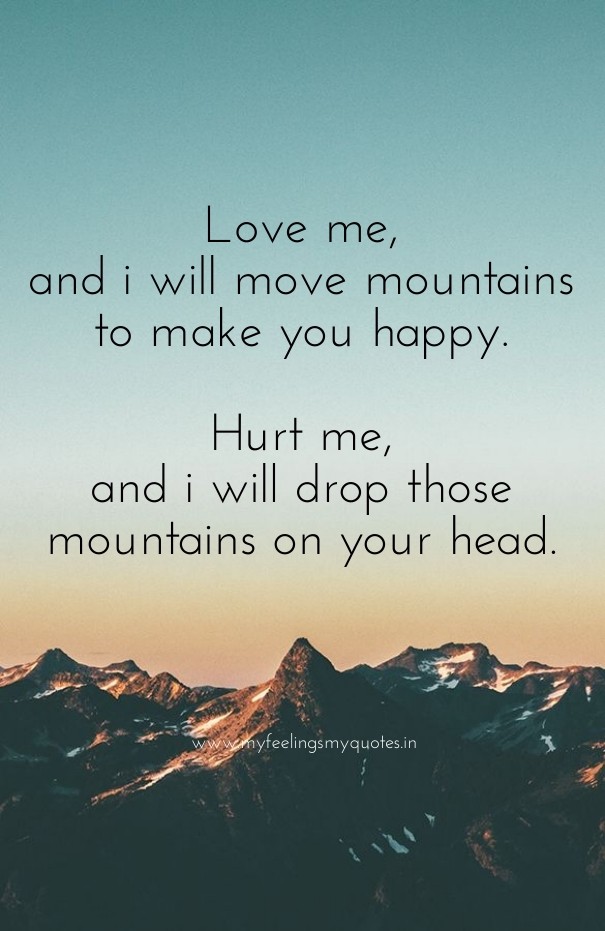 Love me, and i will move mountains Design 