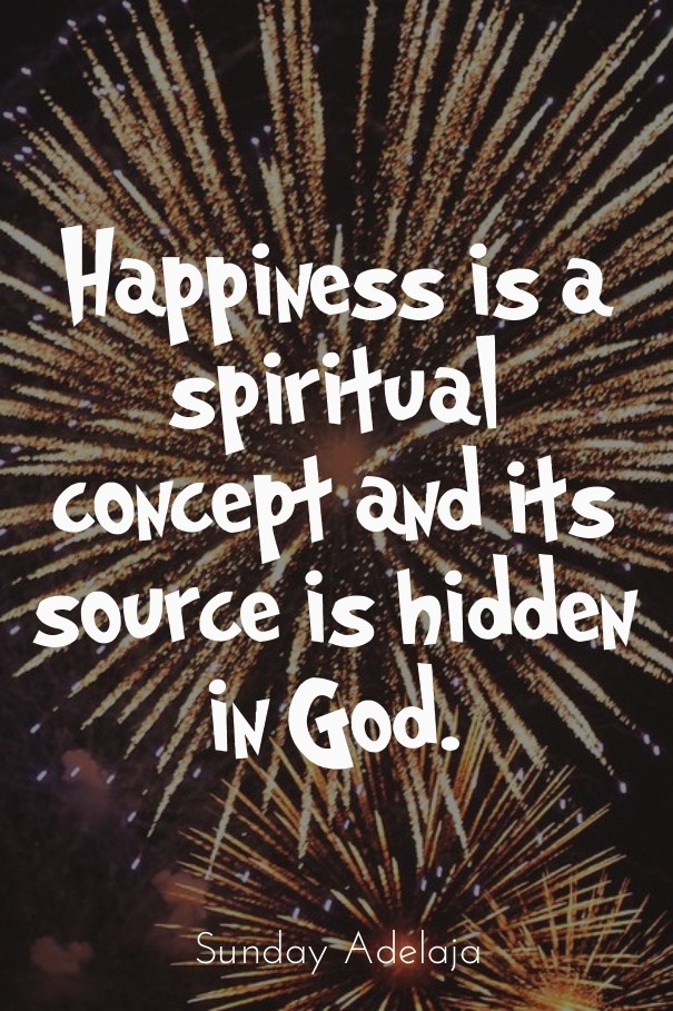 Happiness is a spiritual concept and Design 