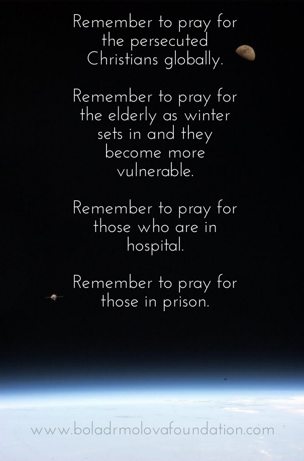 Remember to pray for the persecuted Design 