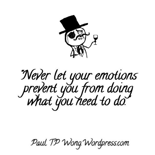 &quot;never let your emotions Design 