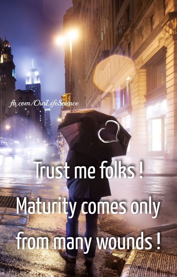 Trust me folks ! maturity comes only Design 