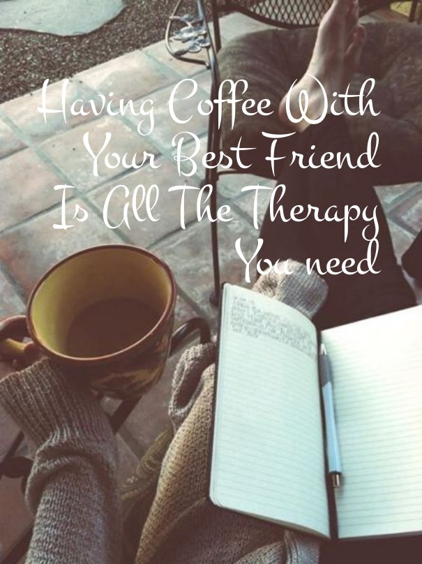 Having coffee with your best friend Design 