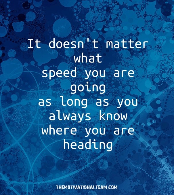 It doesn't matter what speed you are Design 