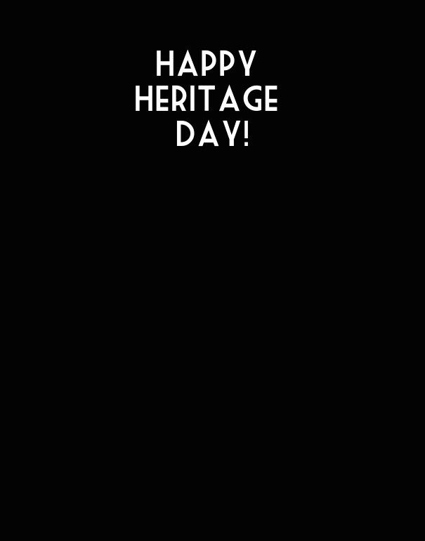 Happy heritage day! Design 