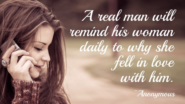 A real man will remind his woman Design 