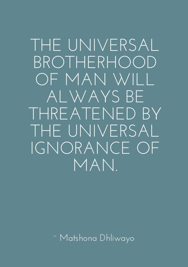 The universal brotherhood of man Design 