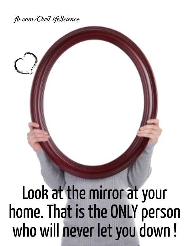 Look at the mirror at your home. Design 