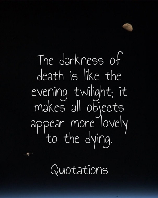 The darkness of death is like the Design 