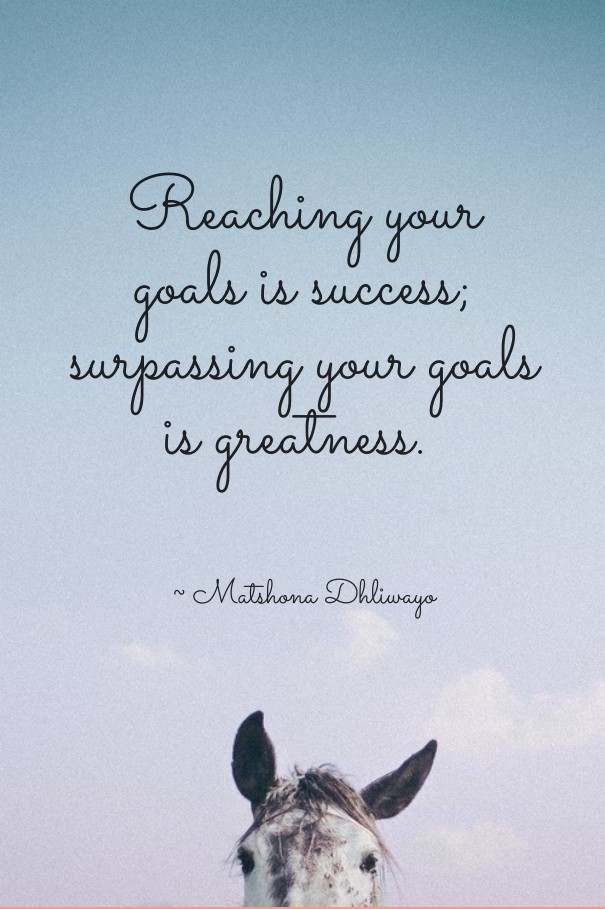 Reaching your goals is success; Design 
